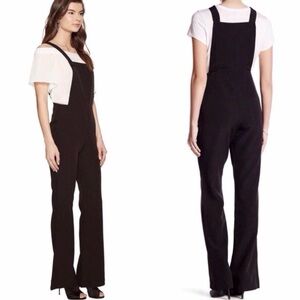 Romeo & Juliet Couture Black Wide-Leg Overall Jumpsuit